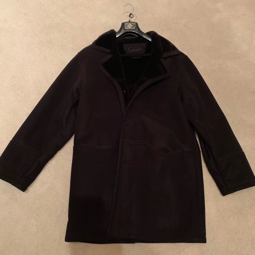 Suede coat by Genelli